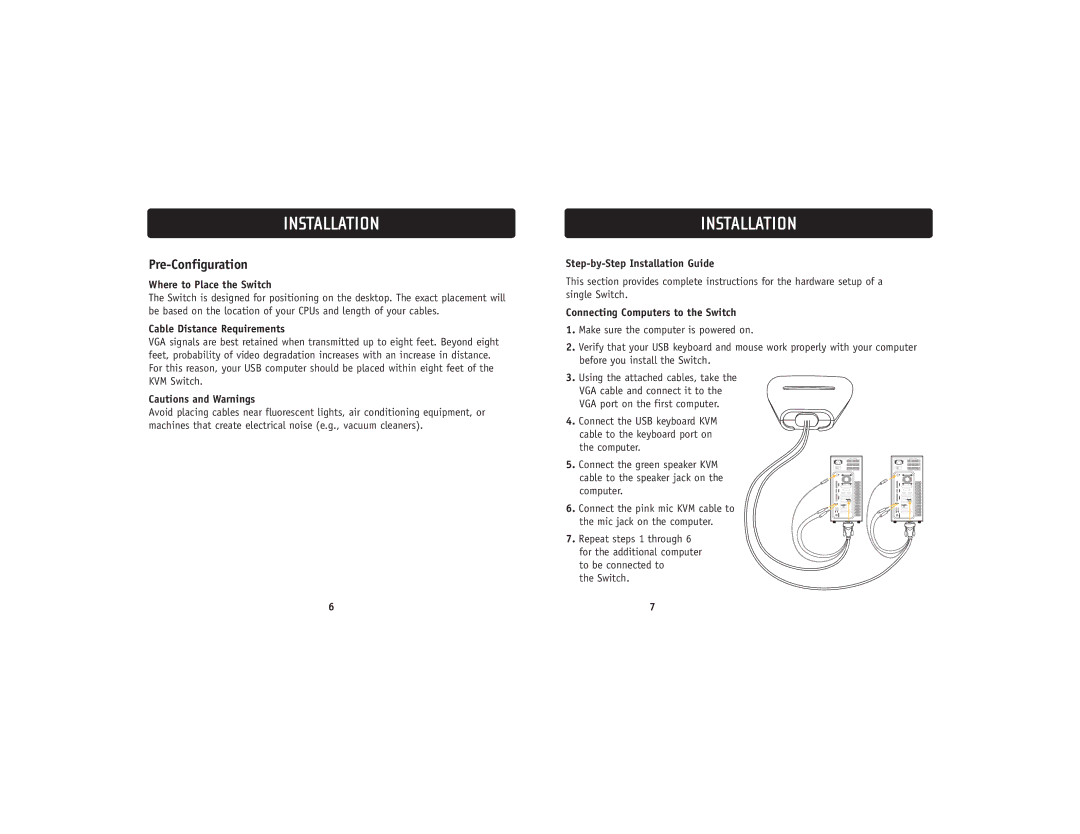 Belkin F1DL102UTT user manual Installation, Pre-Configuration 