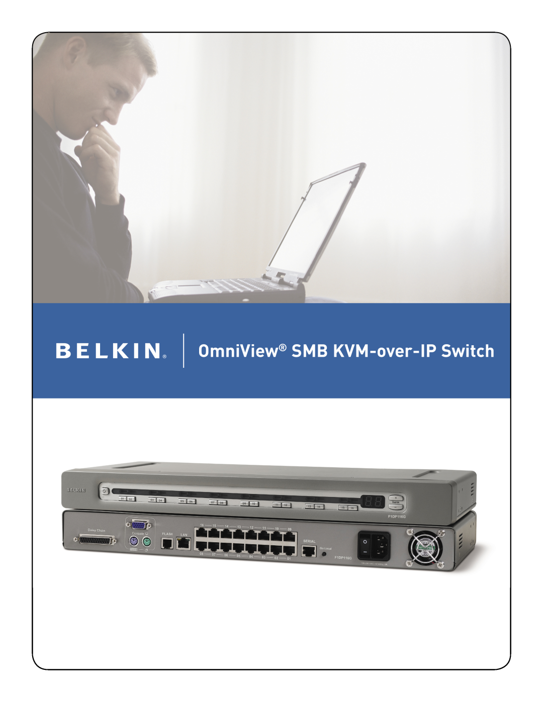 Belkin F1DP101A-AU, F1DP101A-AP-8PK, F1DP101A-AL manual OmniView SMB KVM-over-IP Switch 