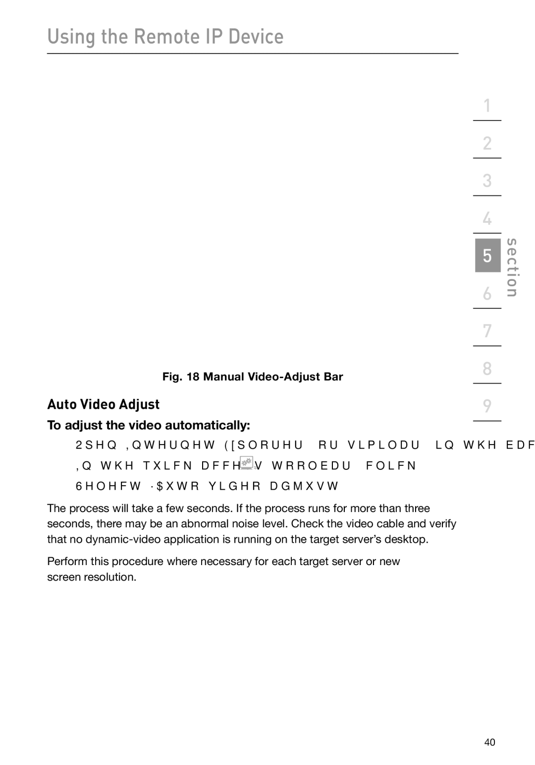 Belkin F1DP101M user manual Auto Video Adjust, To adjust the video automatically 