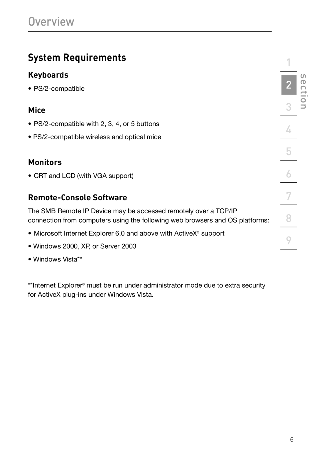 Belkin F1DP101M user manual Keyboards, Mice, Monitors, Remote-Console Software 