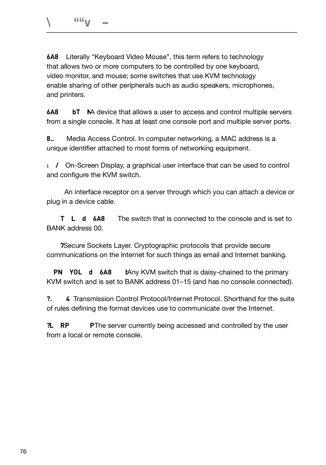 Belkin F1DP116Gea, F1DP108Gea user manual Glossary 