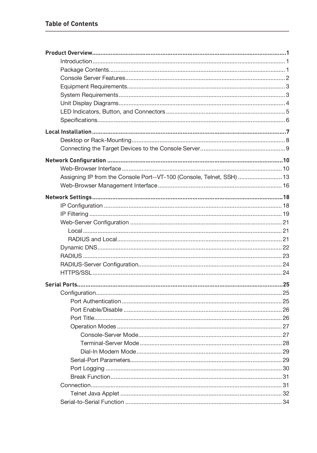 Belkin F1DP116SEA user manual Table of Contents 