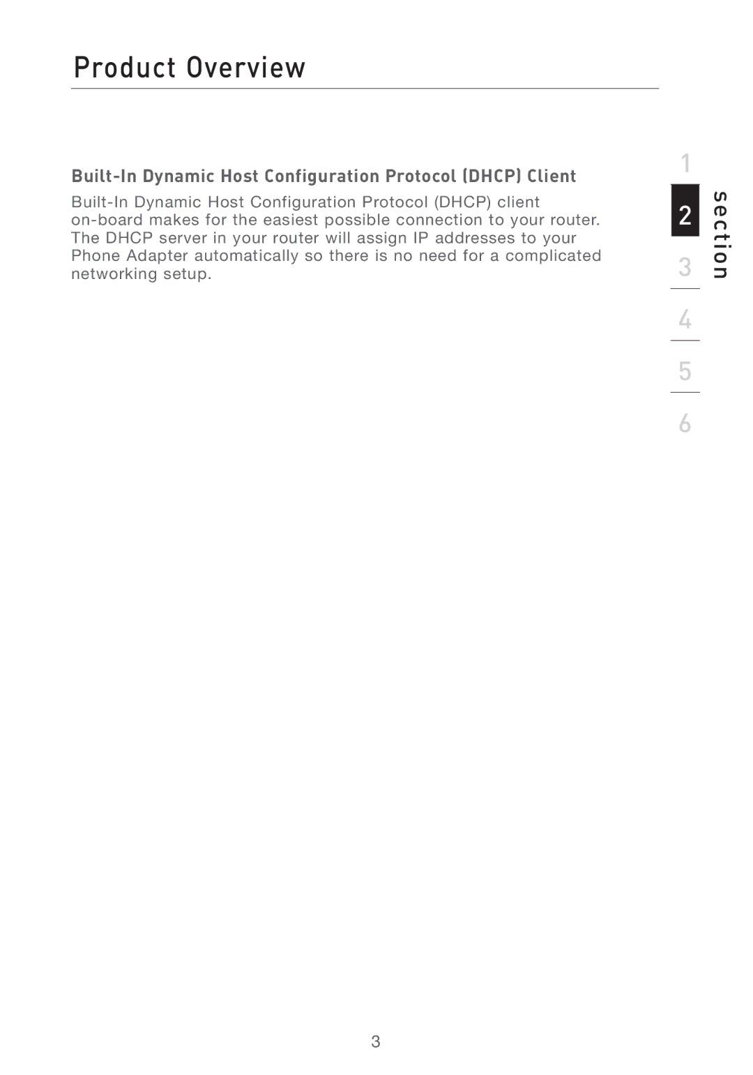 Belkin F1PG200ENAU user manual Built-In Dynamic Host Configuration Protocol Dhcp Client 