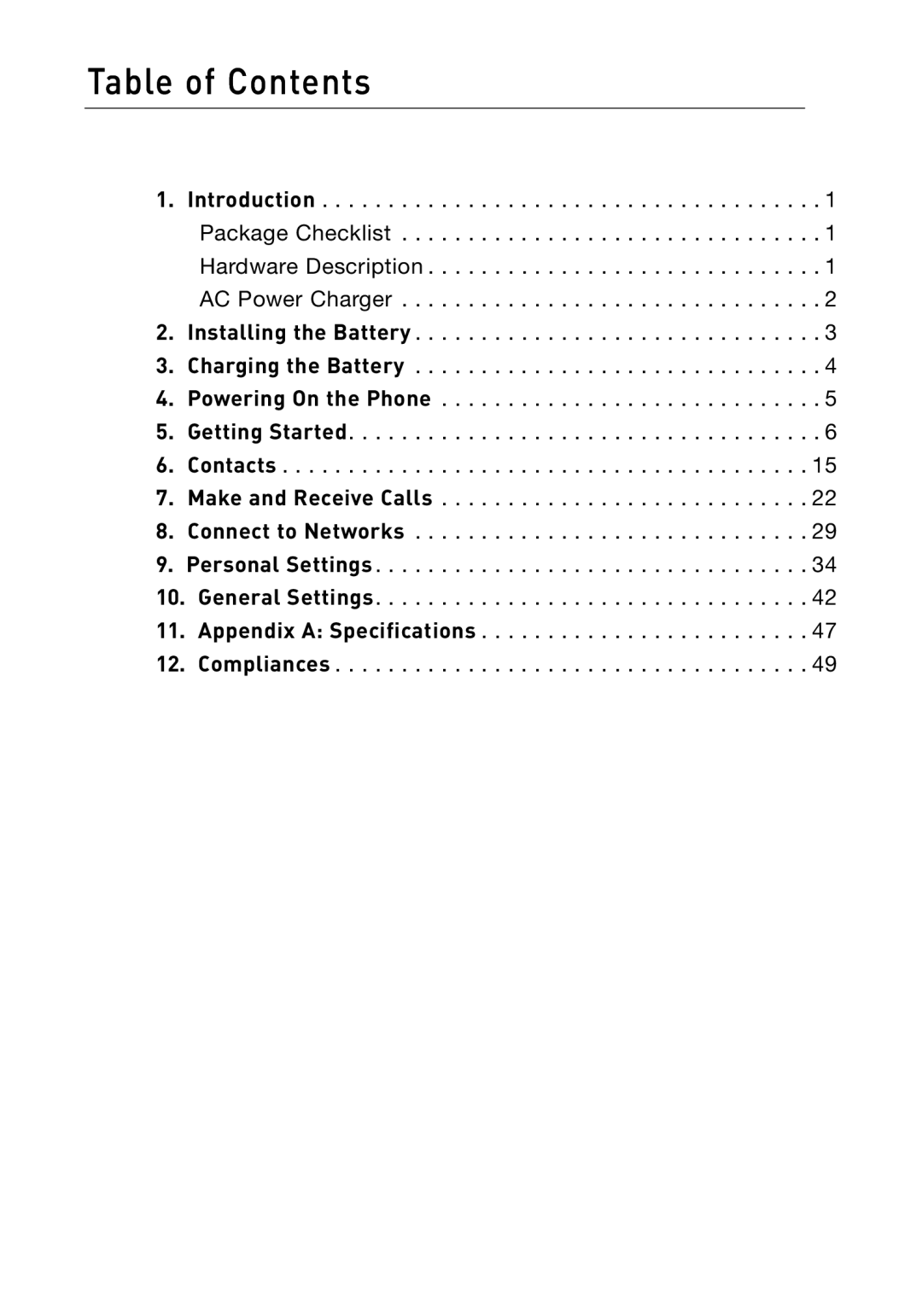 Belkin F1PP000GN-SK user manual Table of Contents 