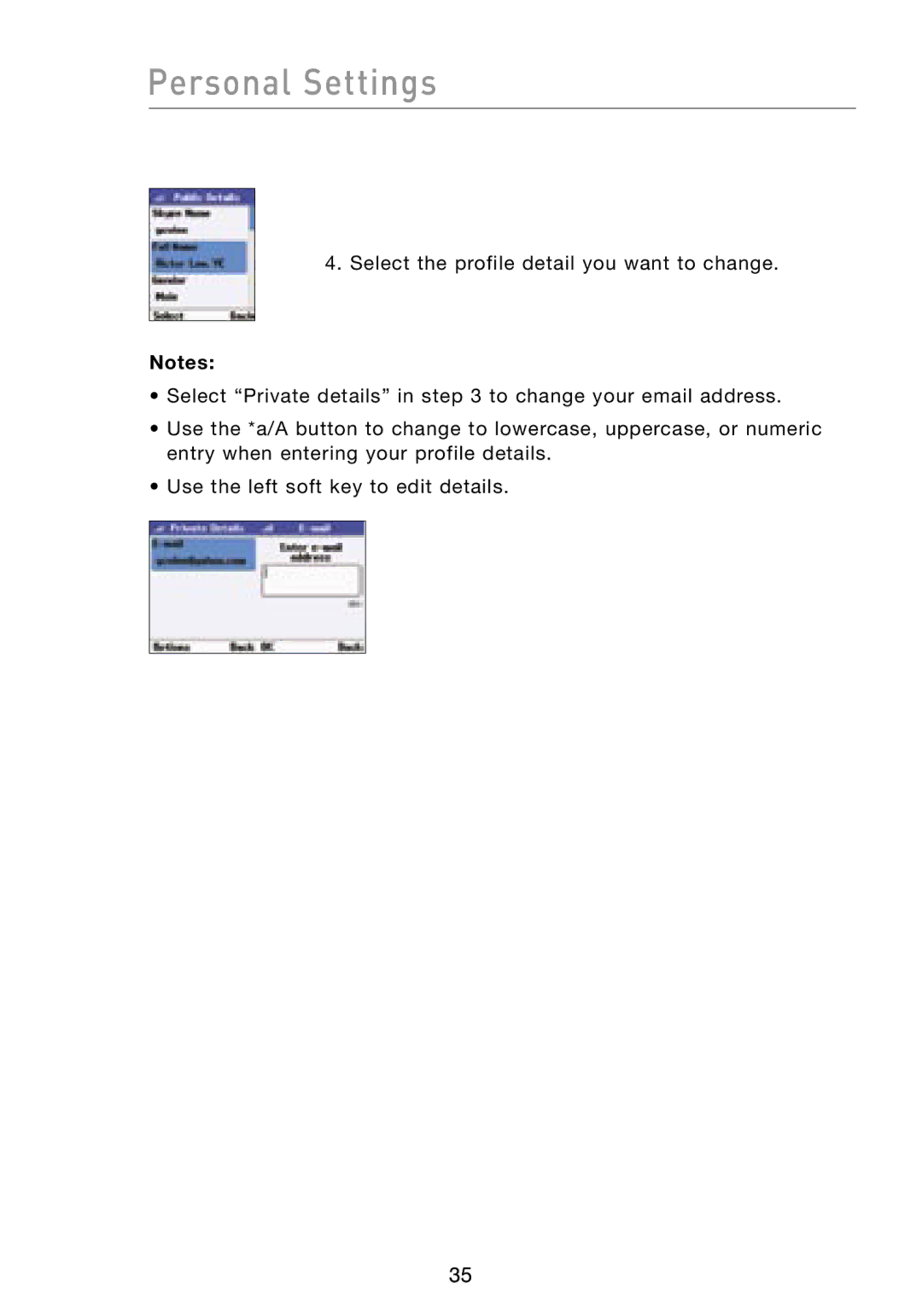 Belkin F1PP000GN-SK user manual Personal Settings 