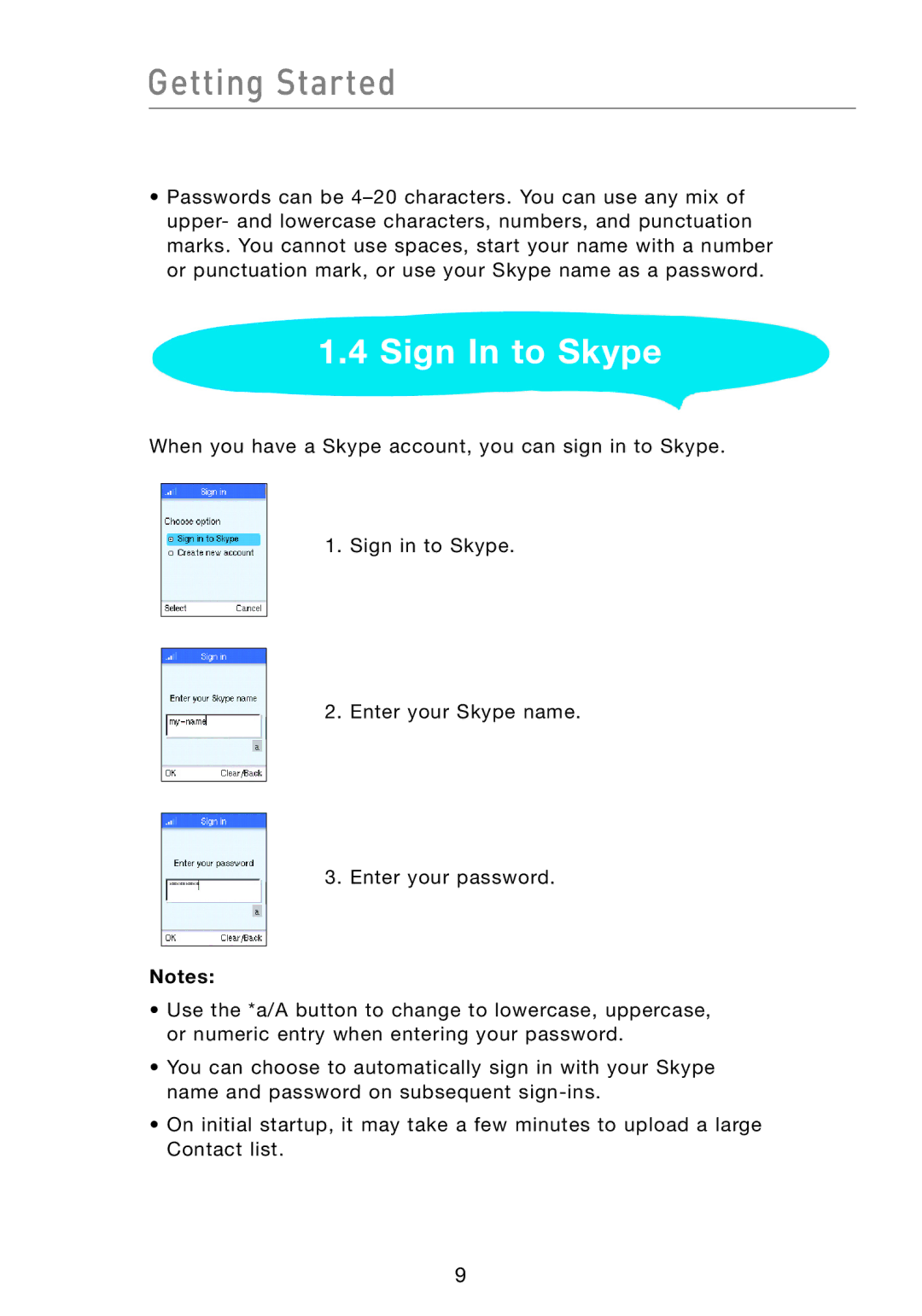 Belkin F1PP000GN-SK manual Sign In to Skype 