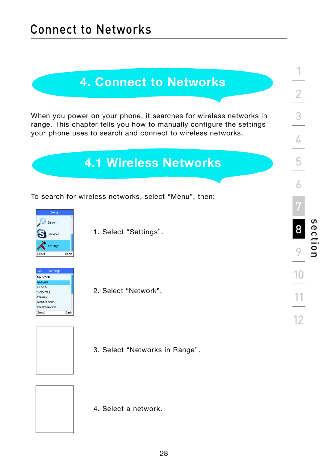 Belkin F1PP000GN-SK manual Connect to Networks, Wireless Networks 