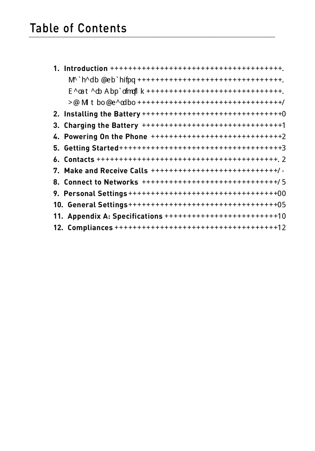 Belkin F1PP000GN-SK manual Table of Contents 