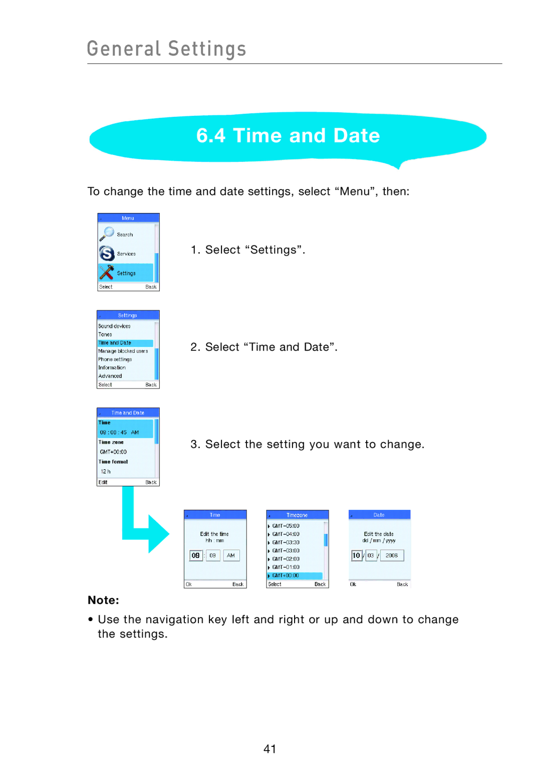 Belkin F1PP000GN-SK manual Time and Date 