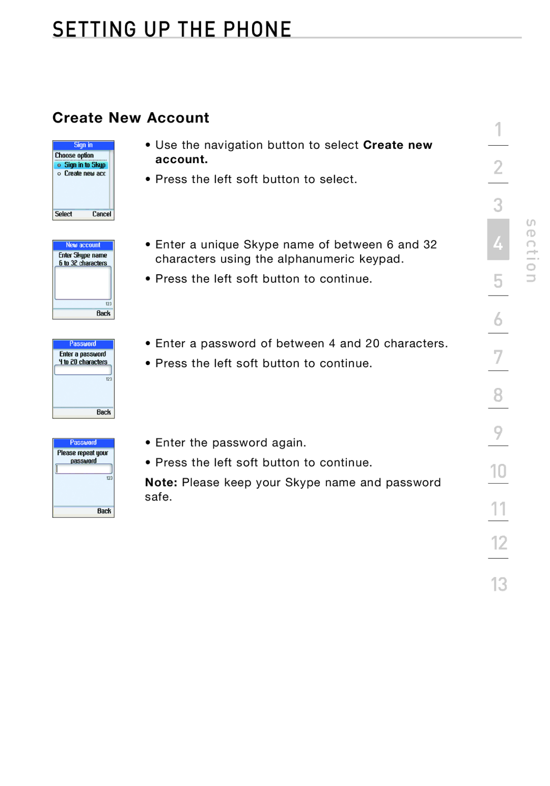 Belkin F1PP010EN-SK manual Create New Account 