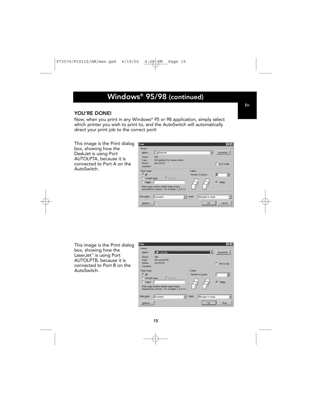 Belkin F1U119 user manual YOU’RE Done 