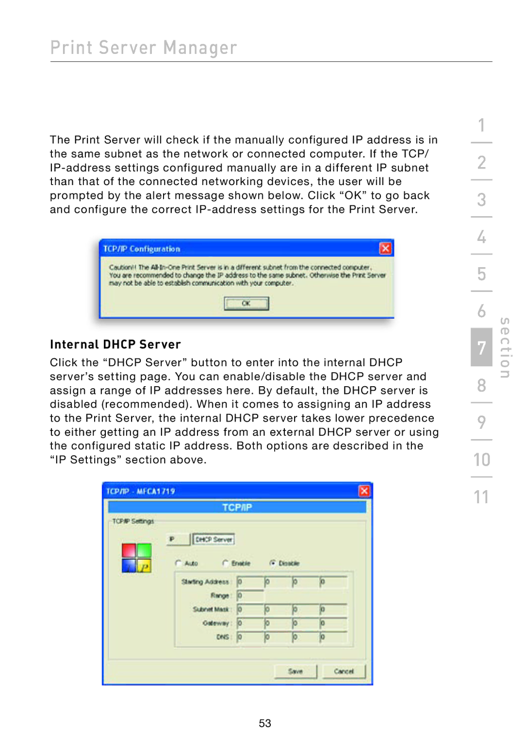 Belkin F1UP002 manual Internal Dhcp Server 