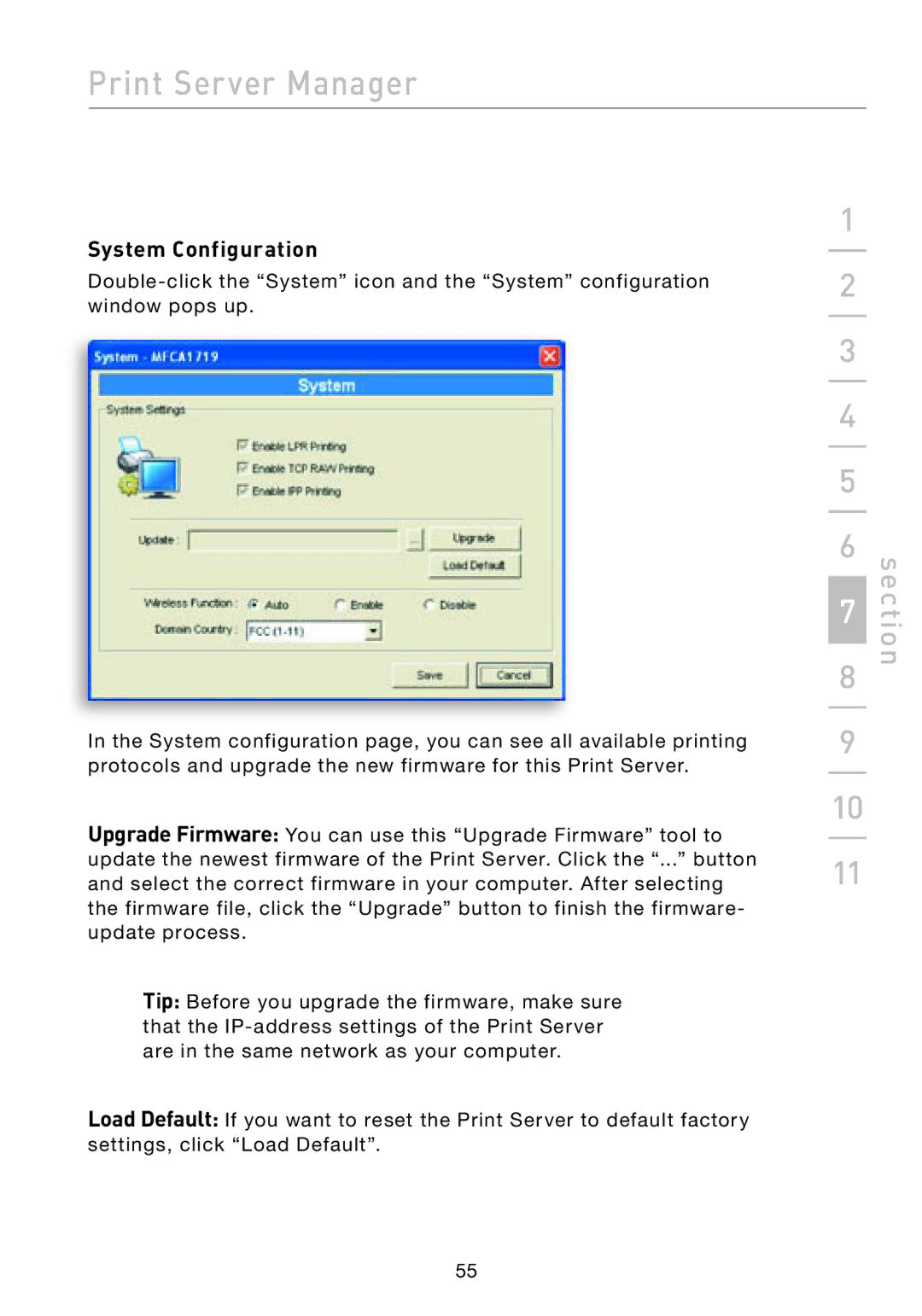 Belkin F1UP002 manual System Configuration 