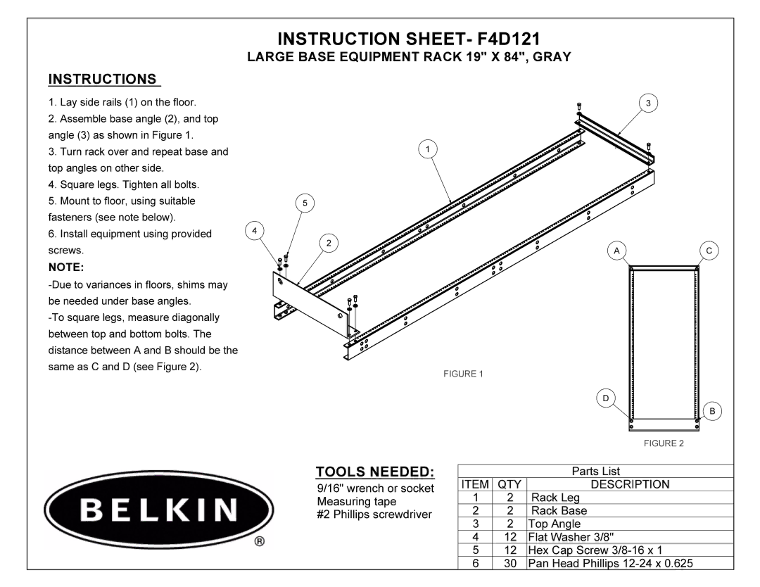 Belkin F4D121 manual 16758&7,216+7, 722/61, $5*%$648,30175$&.*5$, 127 