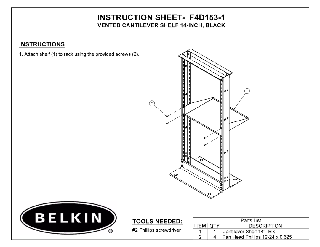 Belkin F4D153-1 manual 16758&7,216+7 