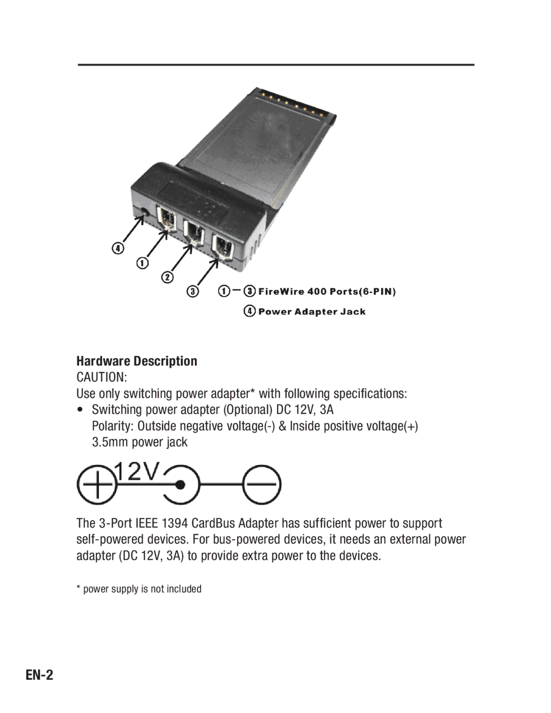 Belkin F4U011 user manual EN-2 