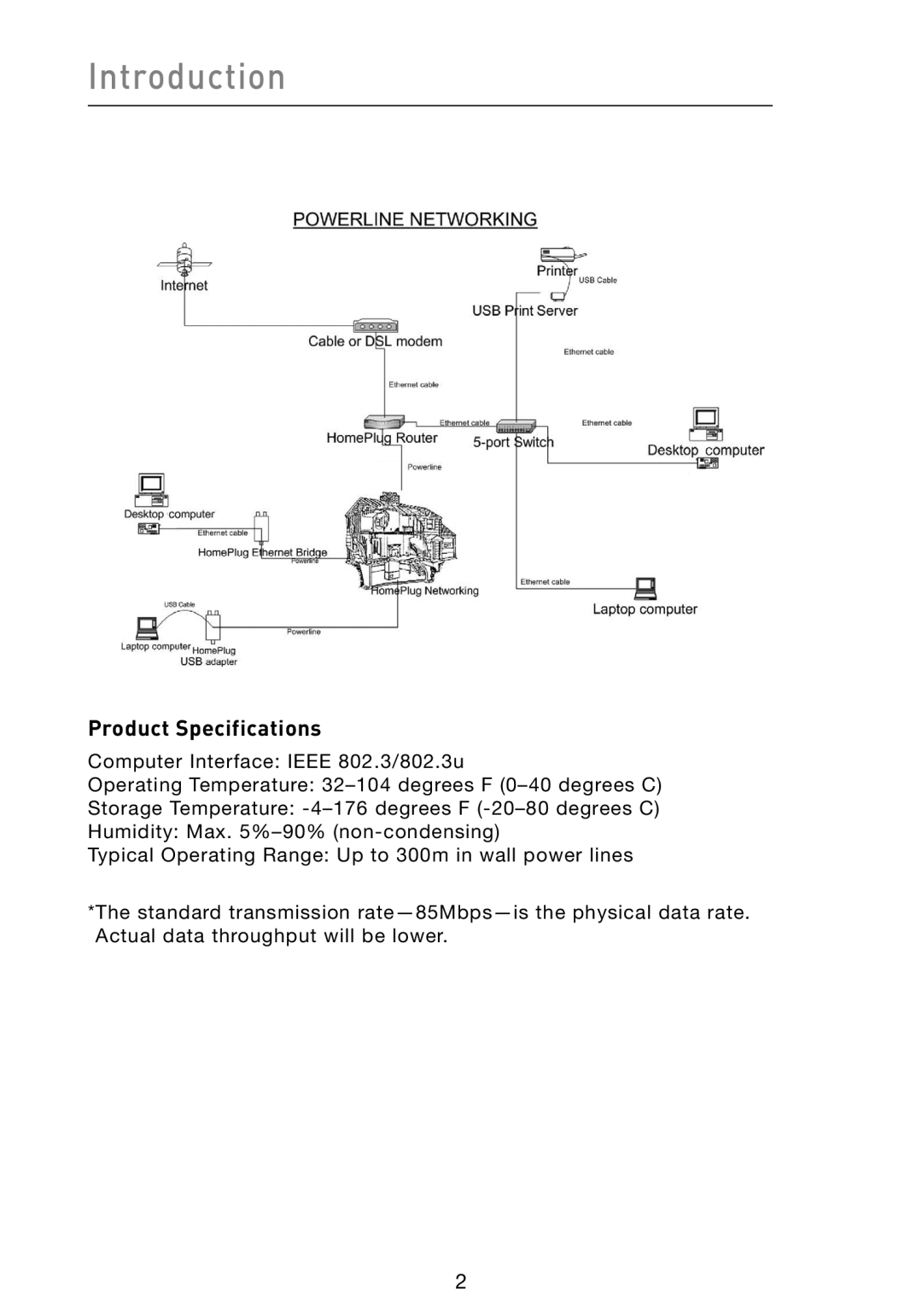 Belkin F5D4071 user manual Introduction, Product Specifications 