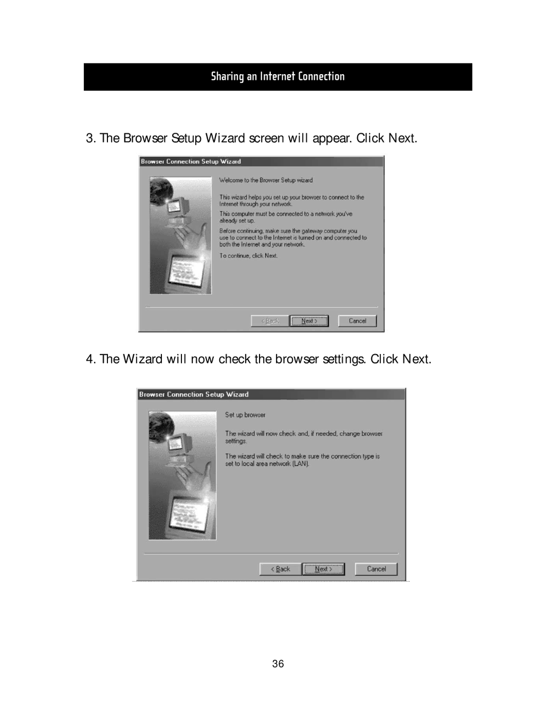 Belkin F5D5020T manual Sharing an Internet Connection 