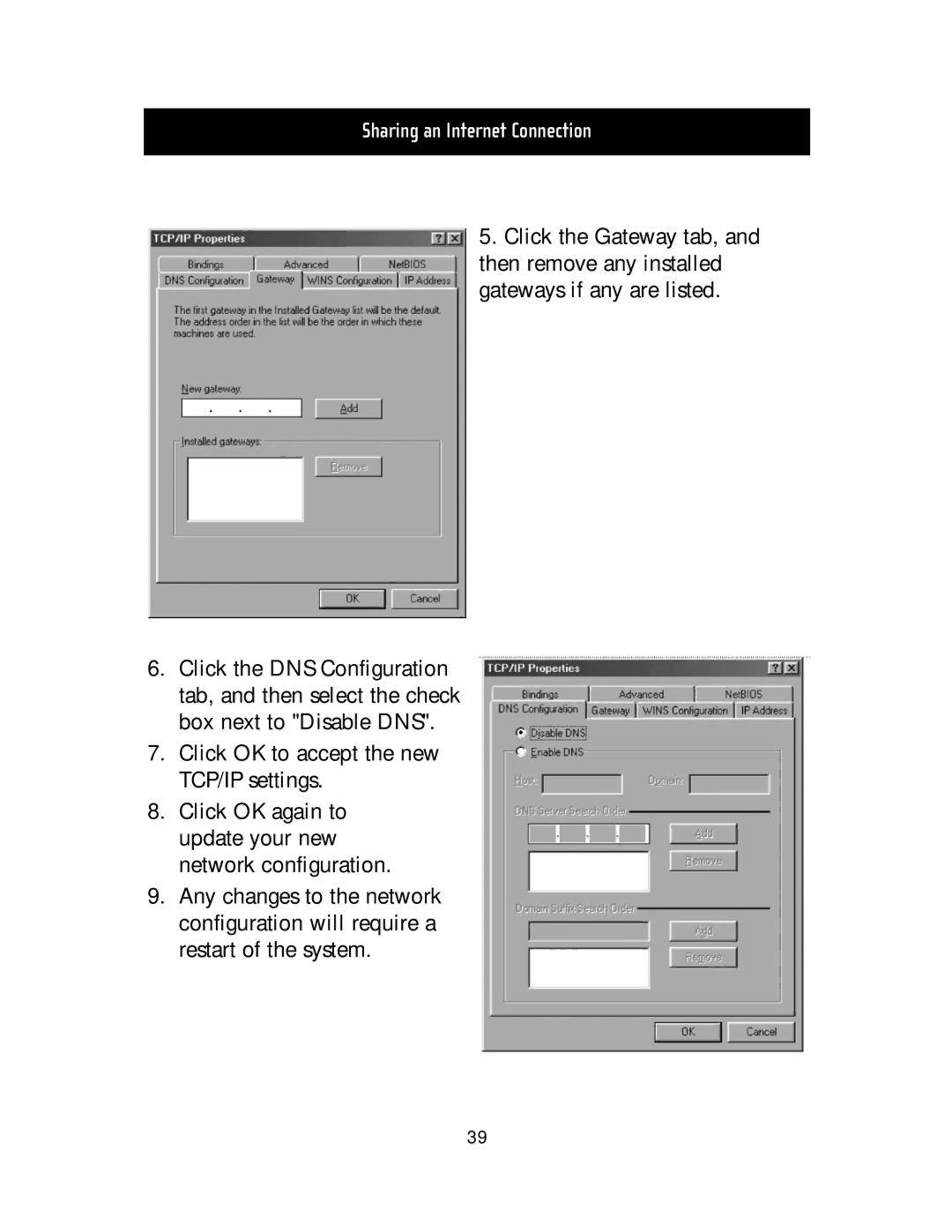 Belkin F5D5020T manual Sharing an Internet Connection 