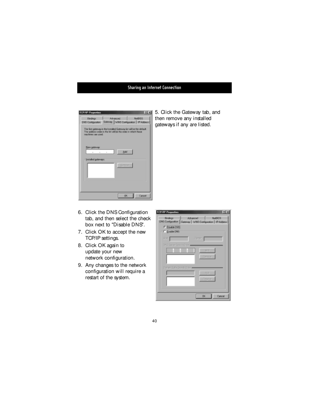 Belkin F5D5050 manual Sharing an Internet Connection 