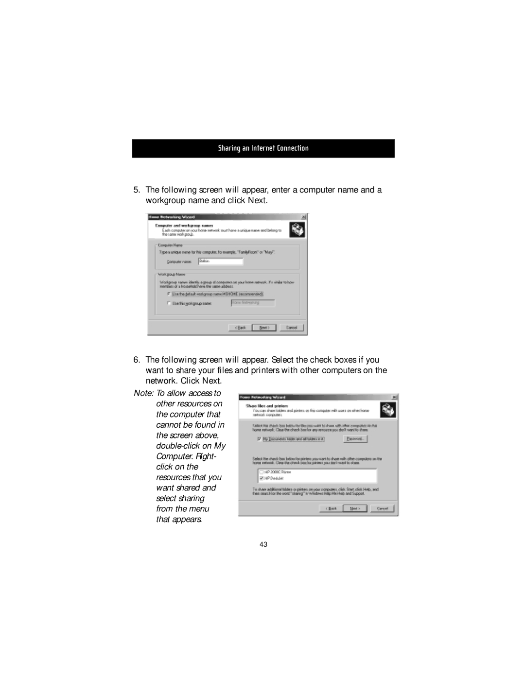 Belkin F5D5050 manual Sharing an Internet Connection 