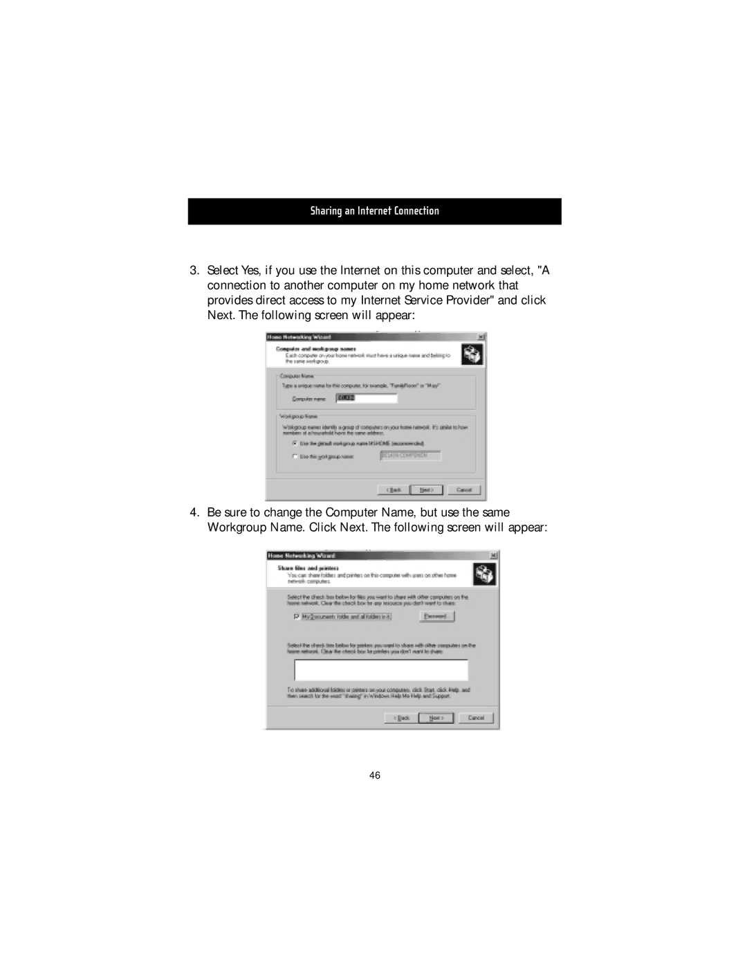 Belkin F5D5050 manual Sharing an Internet Connection 