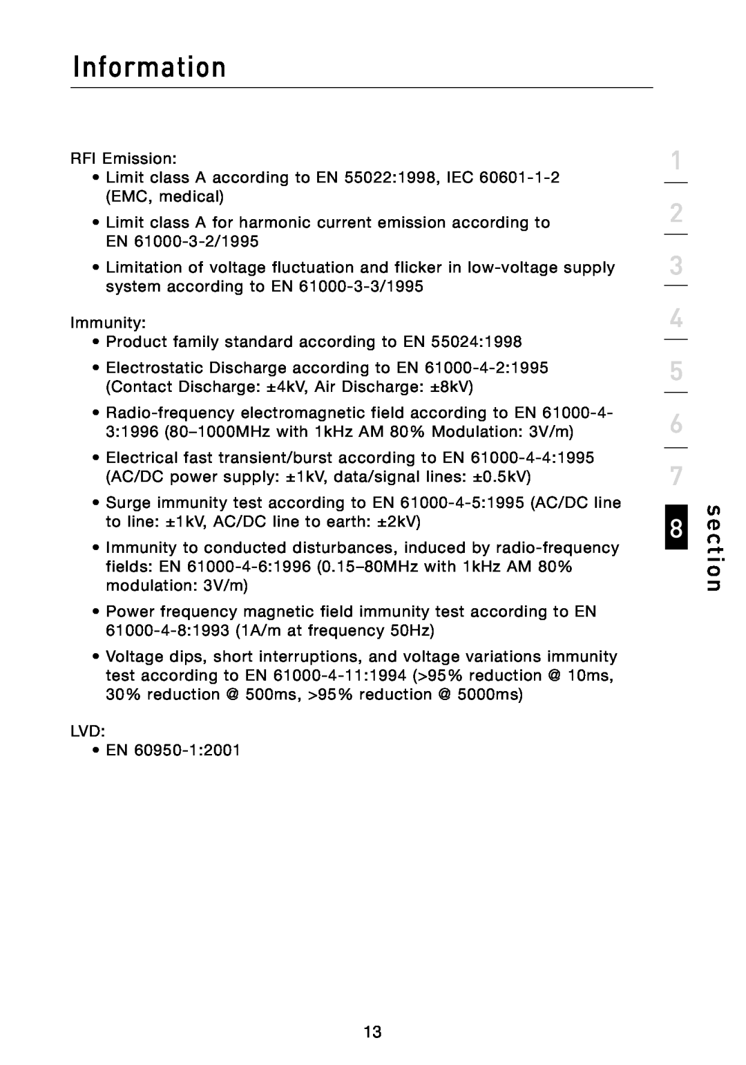 Belkin F5D5141-16, F5D5141-24 manual Information, section, RFI Emission 
