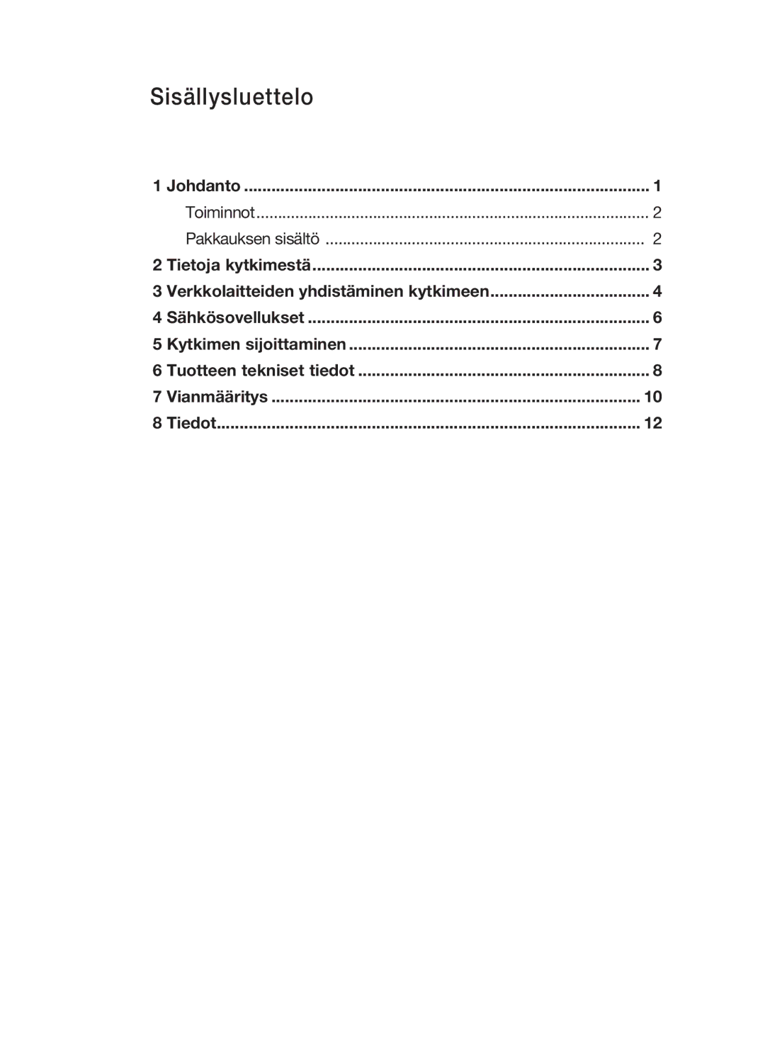 Belkin F5D5141uk16 user manual Sisällysluettelo 