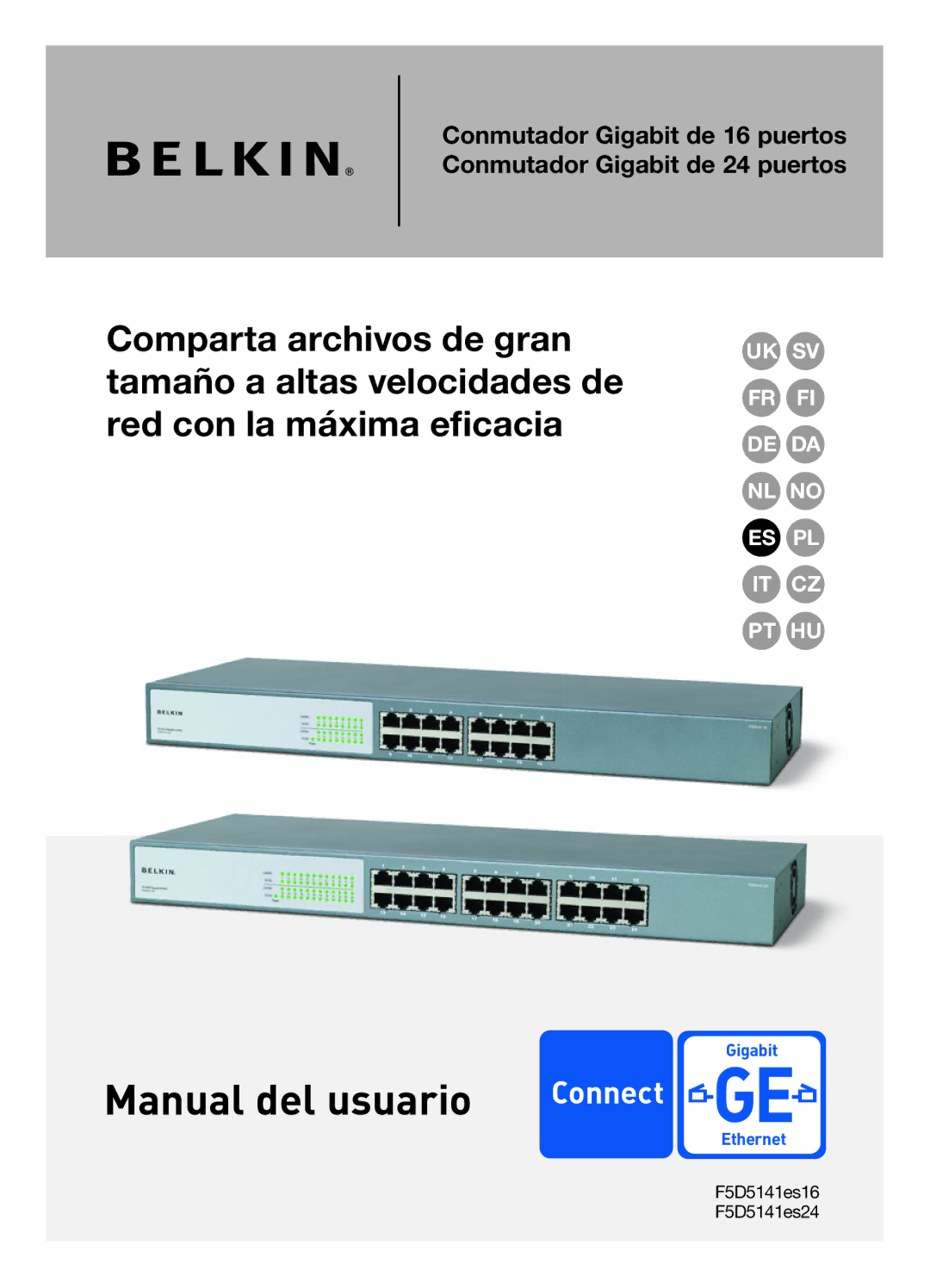 Belkin F5D5141uk16 user manual Manual del usuario 