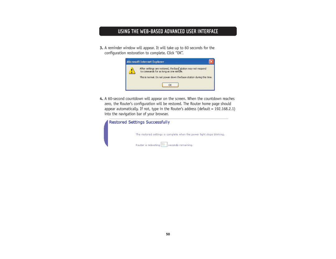 Belkin F5D5231-4 user manual Using The Web-Based Advanced User Interface 