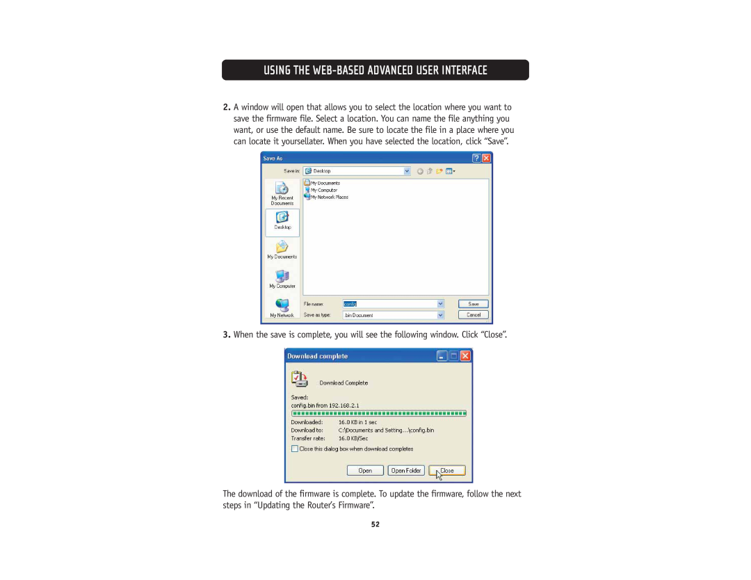 Belkin F5D5231-4 user manual Using The Web-Based Advanced User Interface 