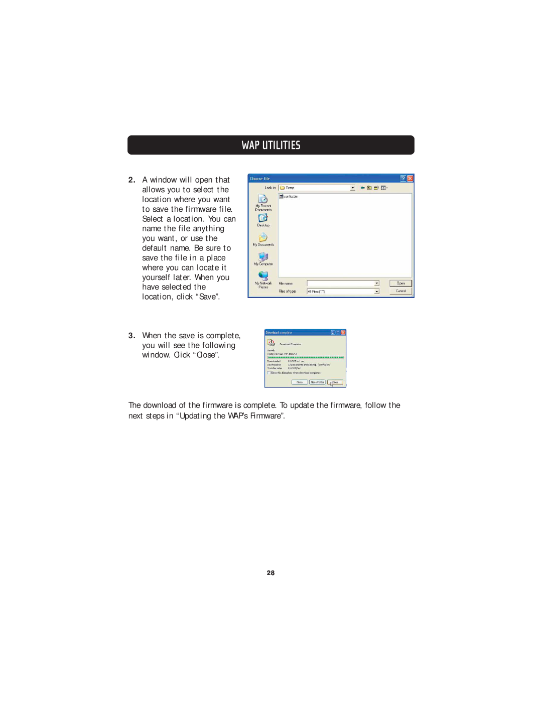 Belkin F5D7130 user manual Wap Utilities 