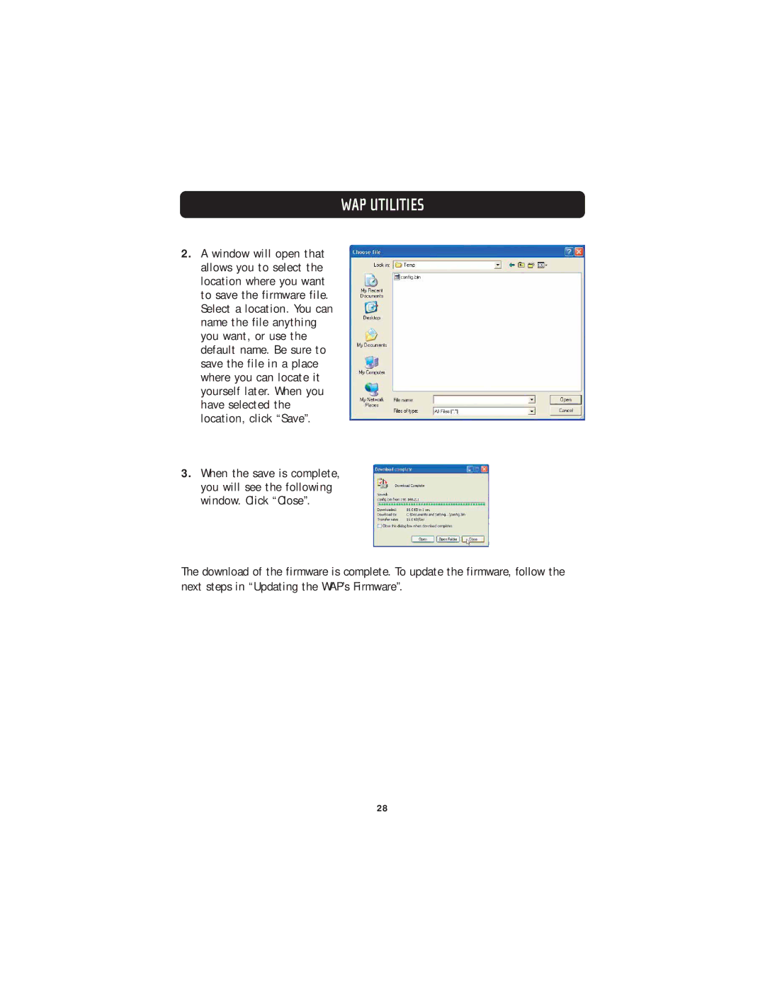 Belkin F5D7130 user manual WAP Utilities 