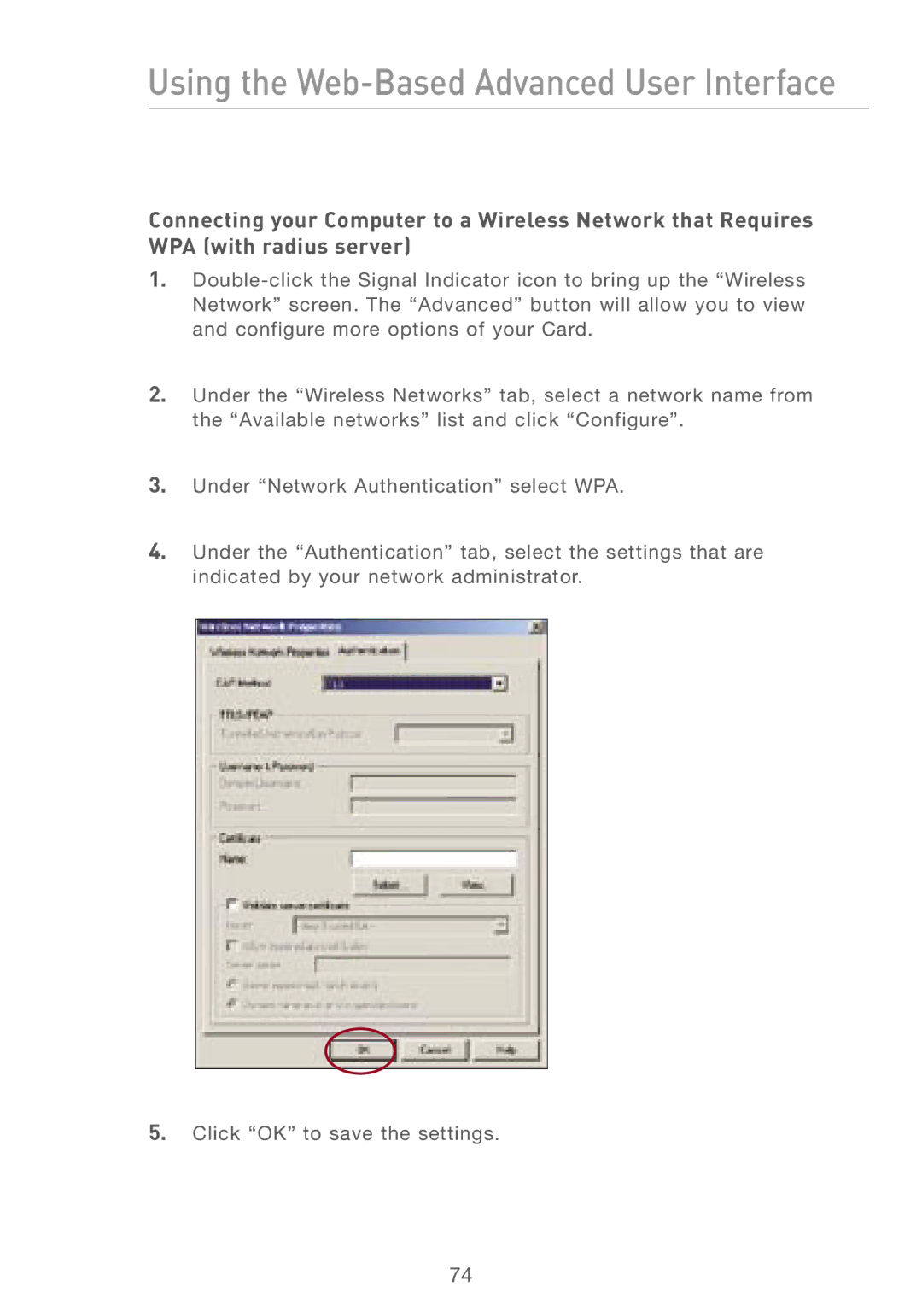 Belkin F5D7230AU4P user manual Using the Web-Based Advanced User Interface 