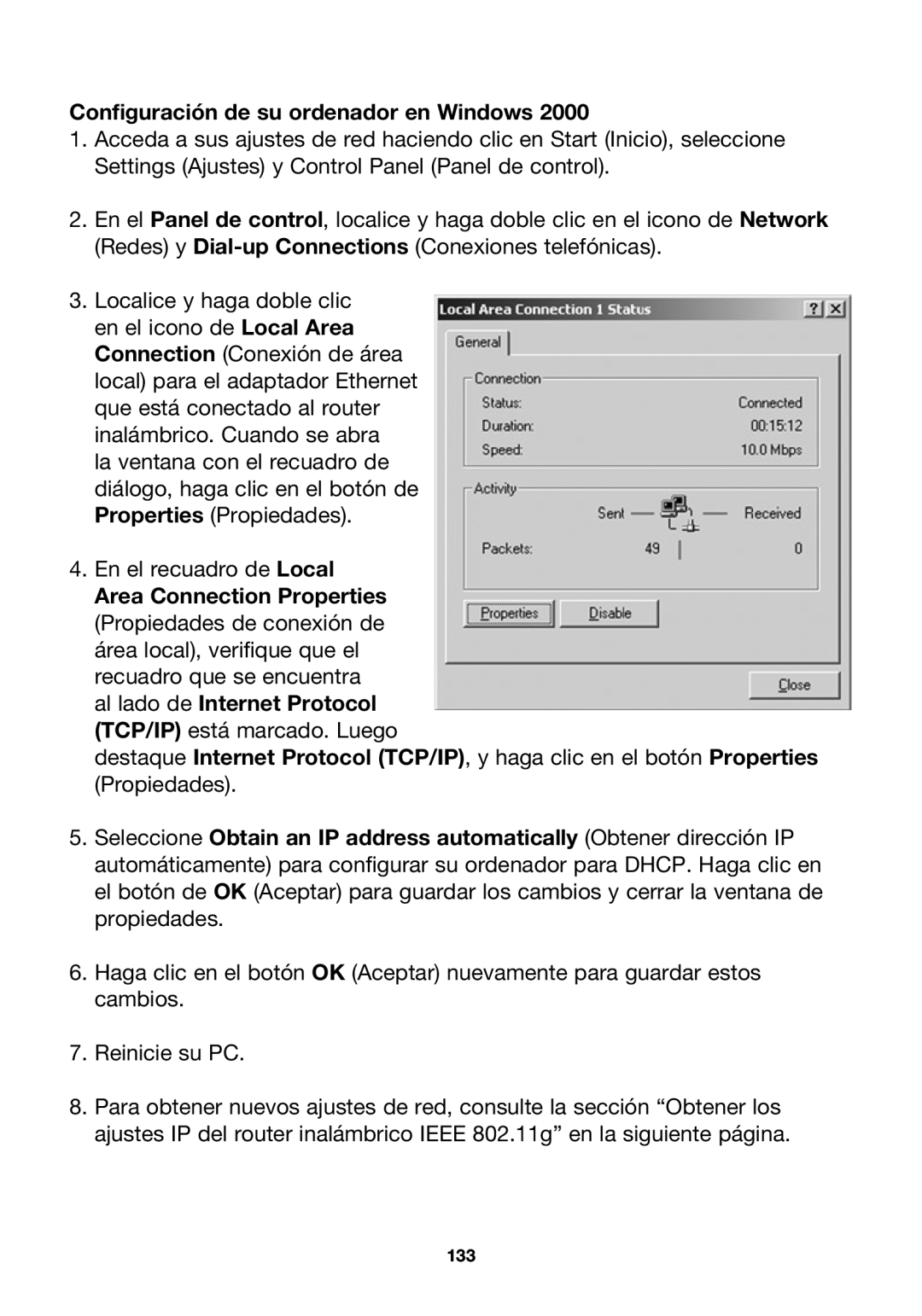 Belkin P74847ea-A, F5D7230ea4-E user manual Configuración de su ordenador en Windows 