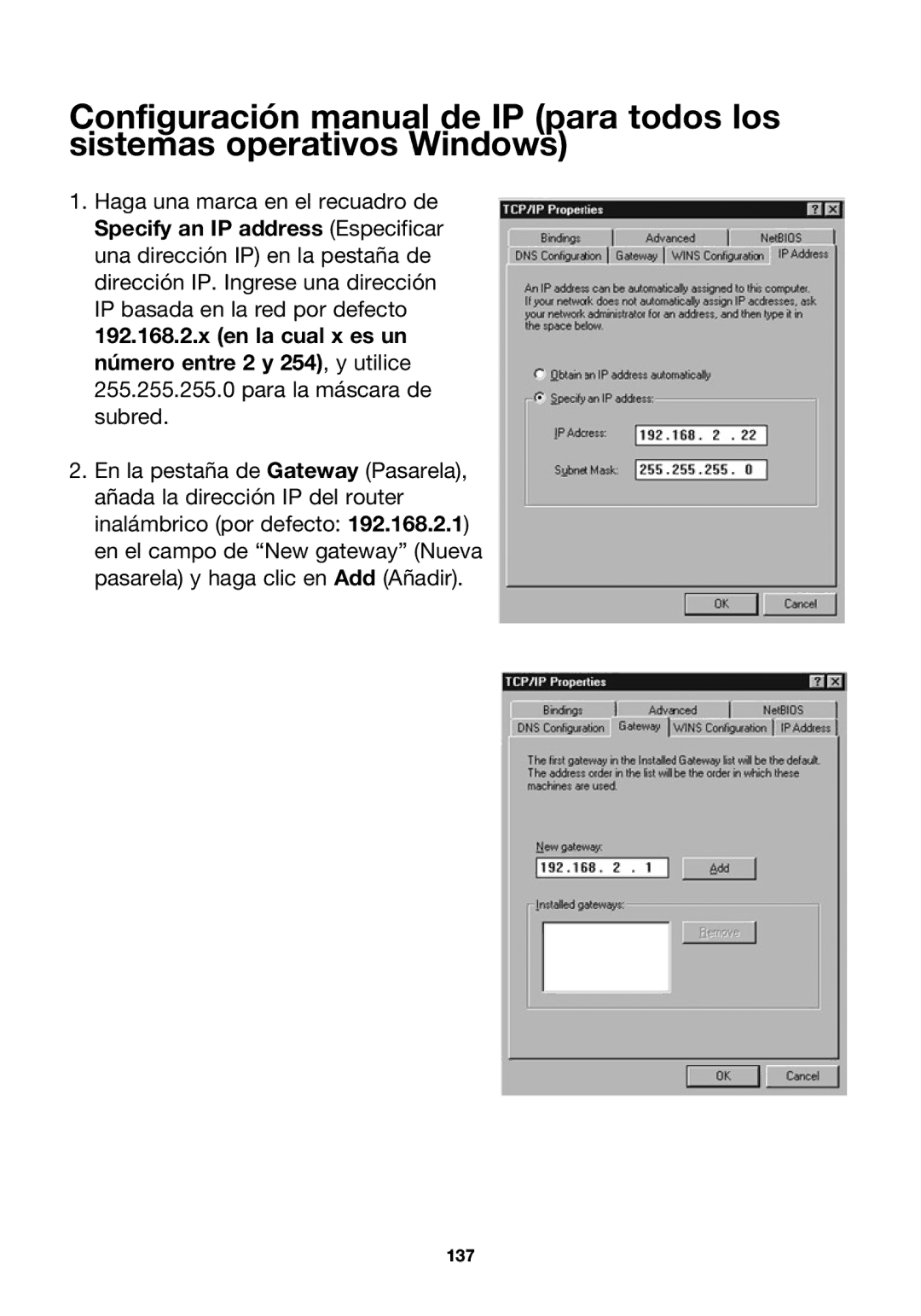 Belkin P74847ea-A, F5D7230ea4-E user manual 137 