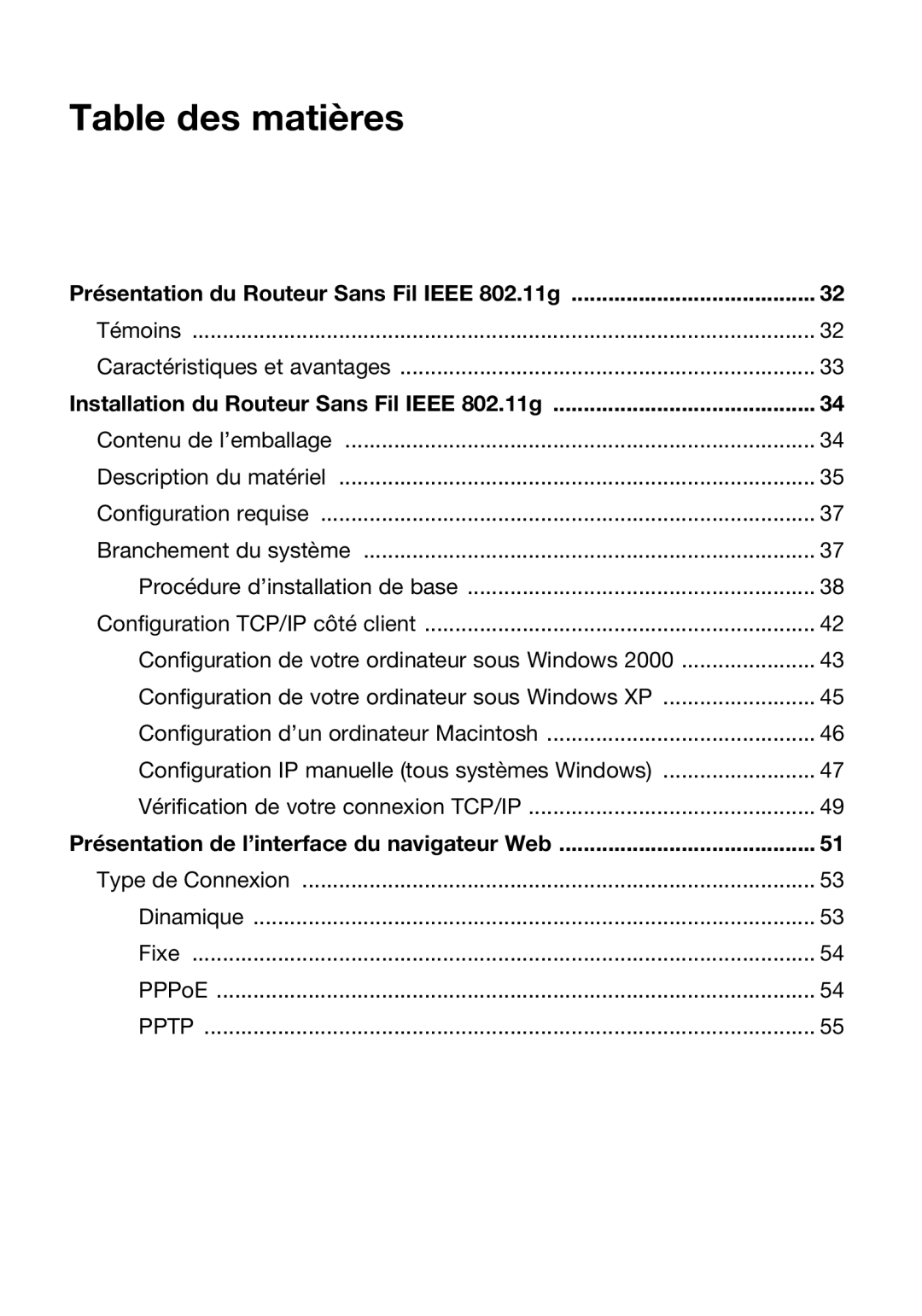 Belkin P74847ea-A user manual Présentation du Routeur Sans Fil Ieee 802.11g, Installation du Routeur Sans Fil Ieee 802.11g 