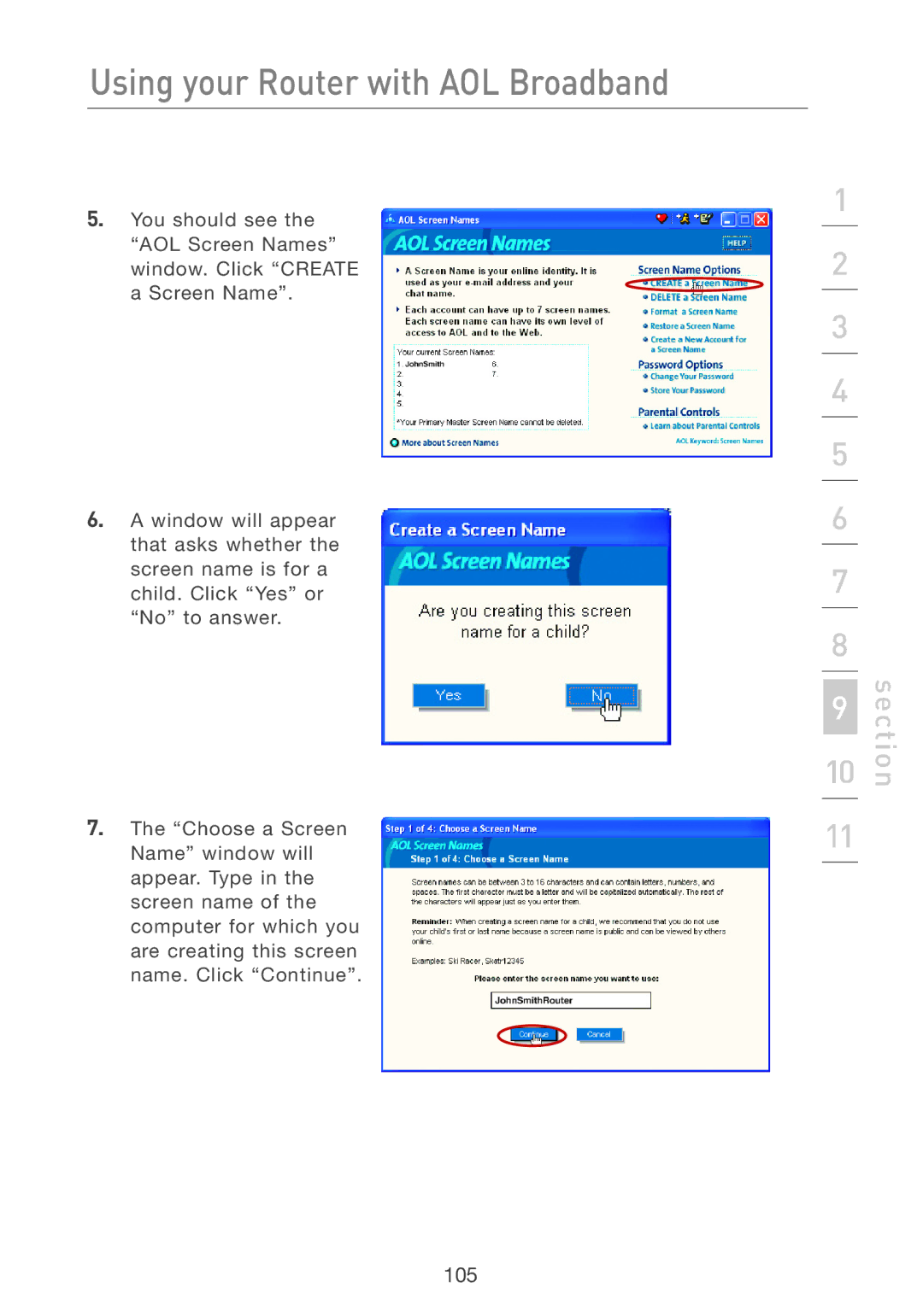 Belkin F5D7231-4 user manual 105 