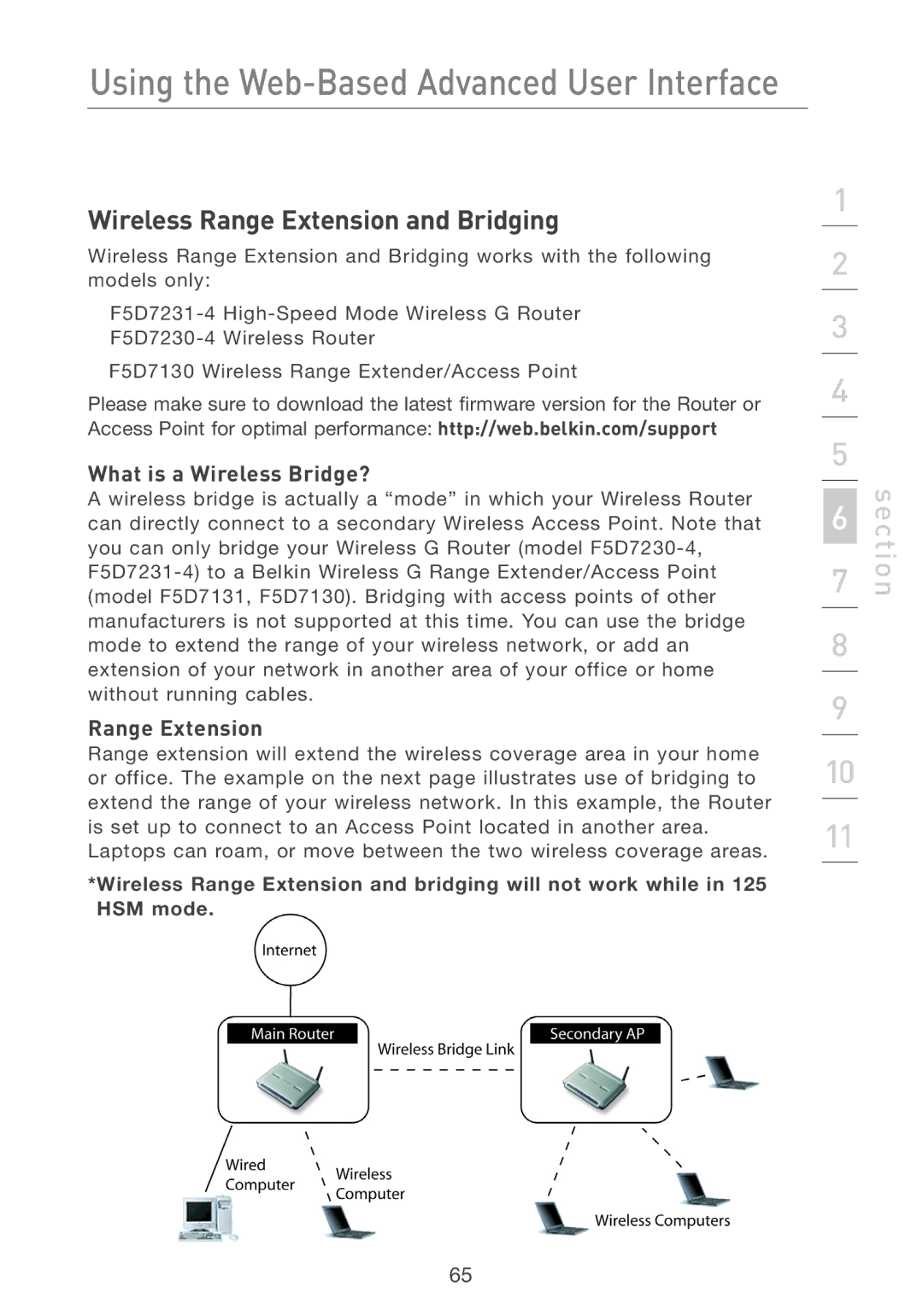 Belkin F5D7231-4 user manual What is a Wireless Bridge?, Range Extension 