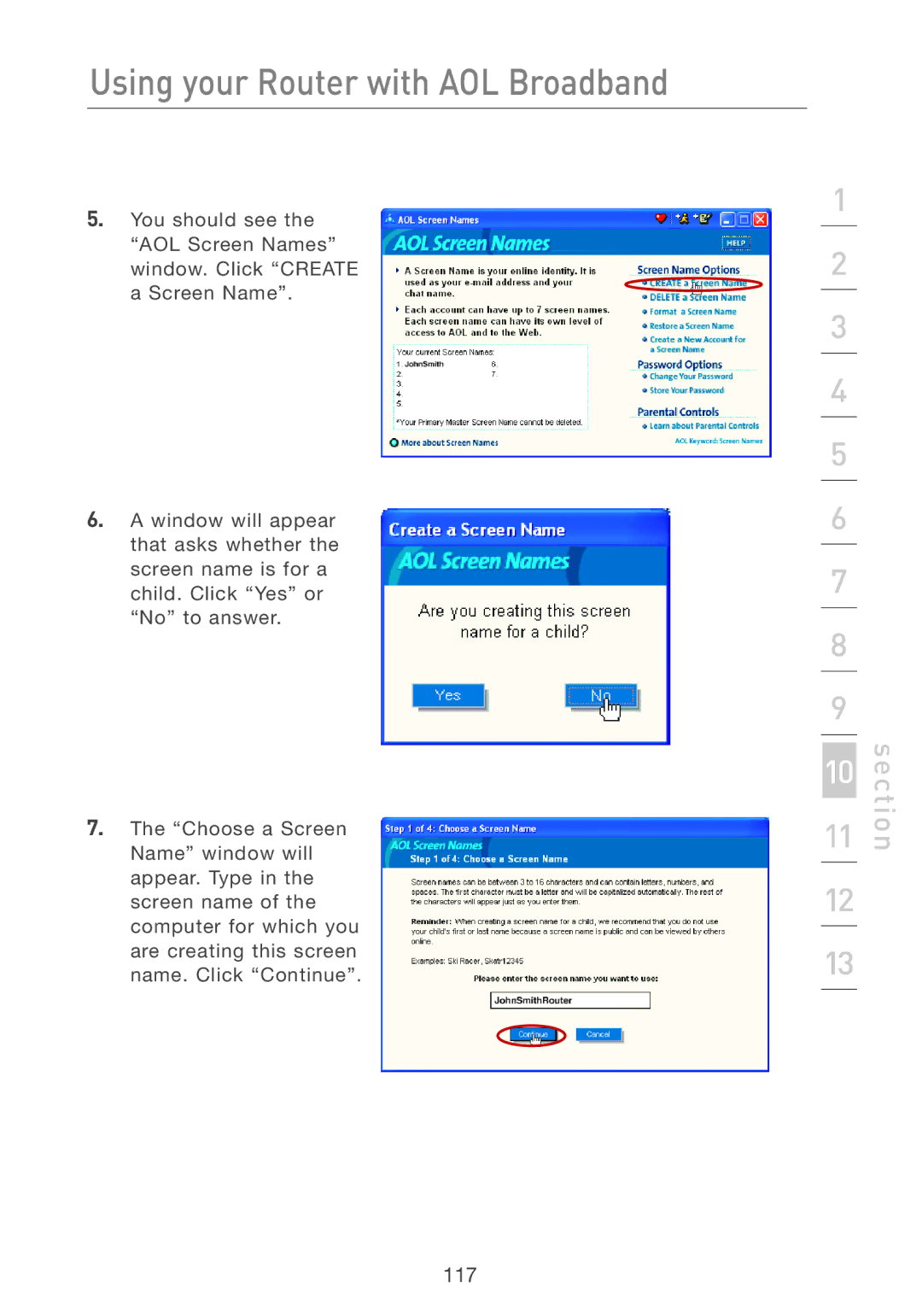 Belkin F5D7231-4P user manual 117 