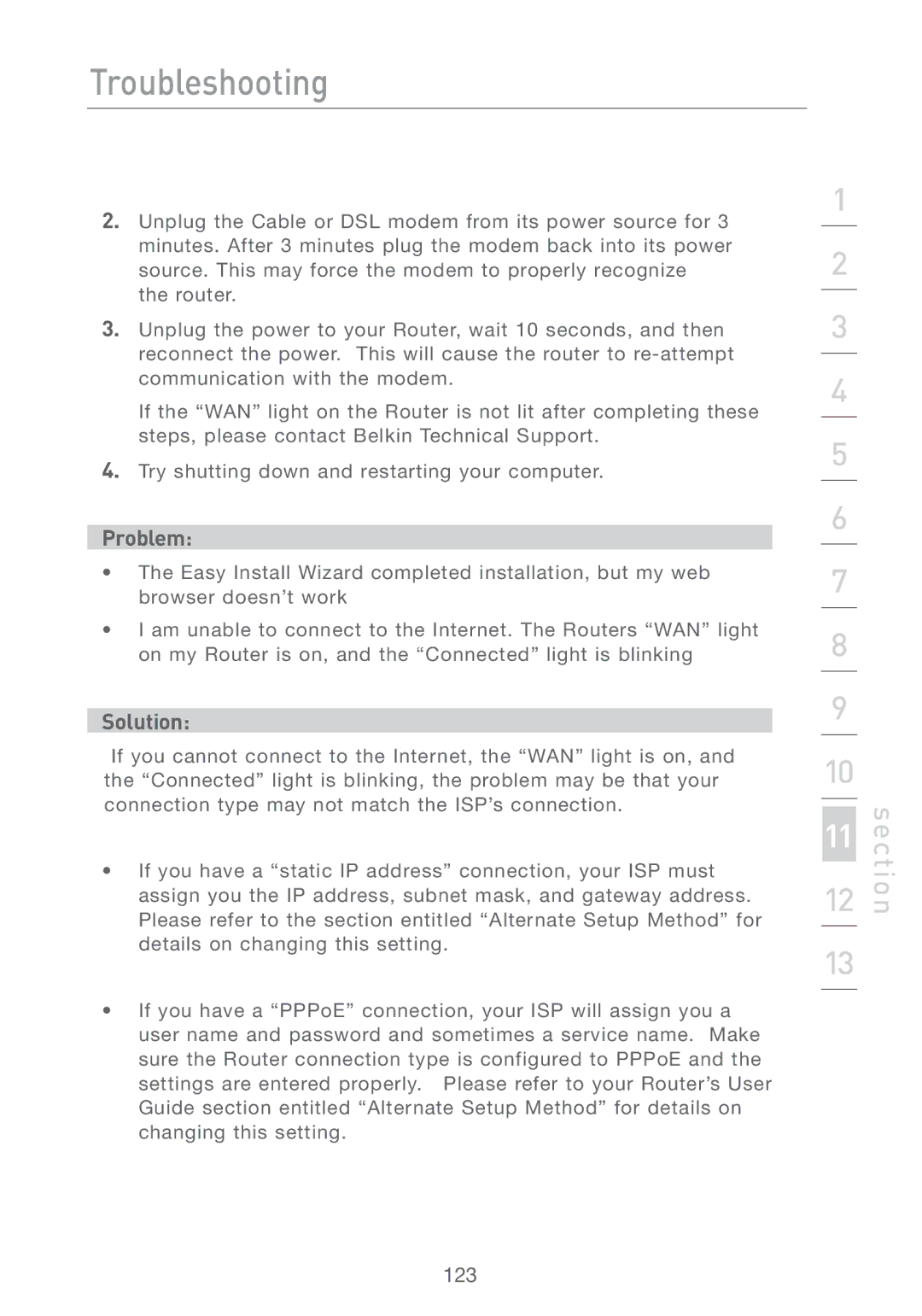 Belkin F5D7231-4P user manual 123 