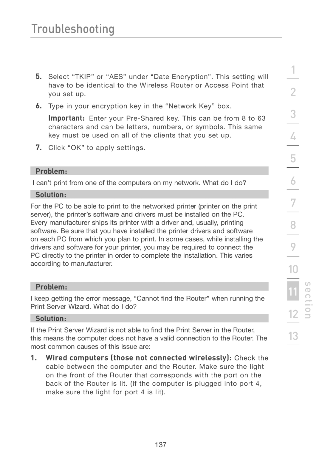 Belkin F5D7231-4P user manual 137 