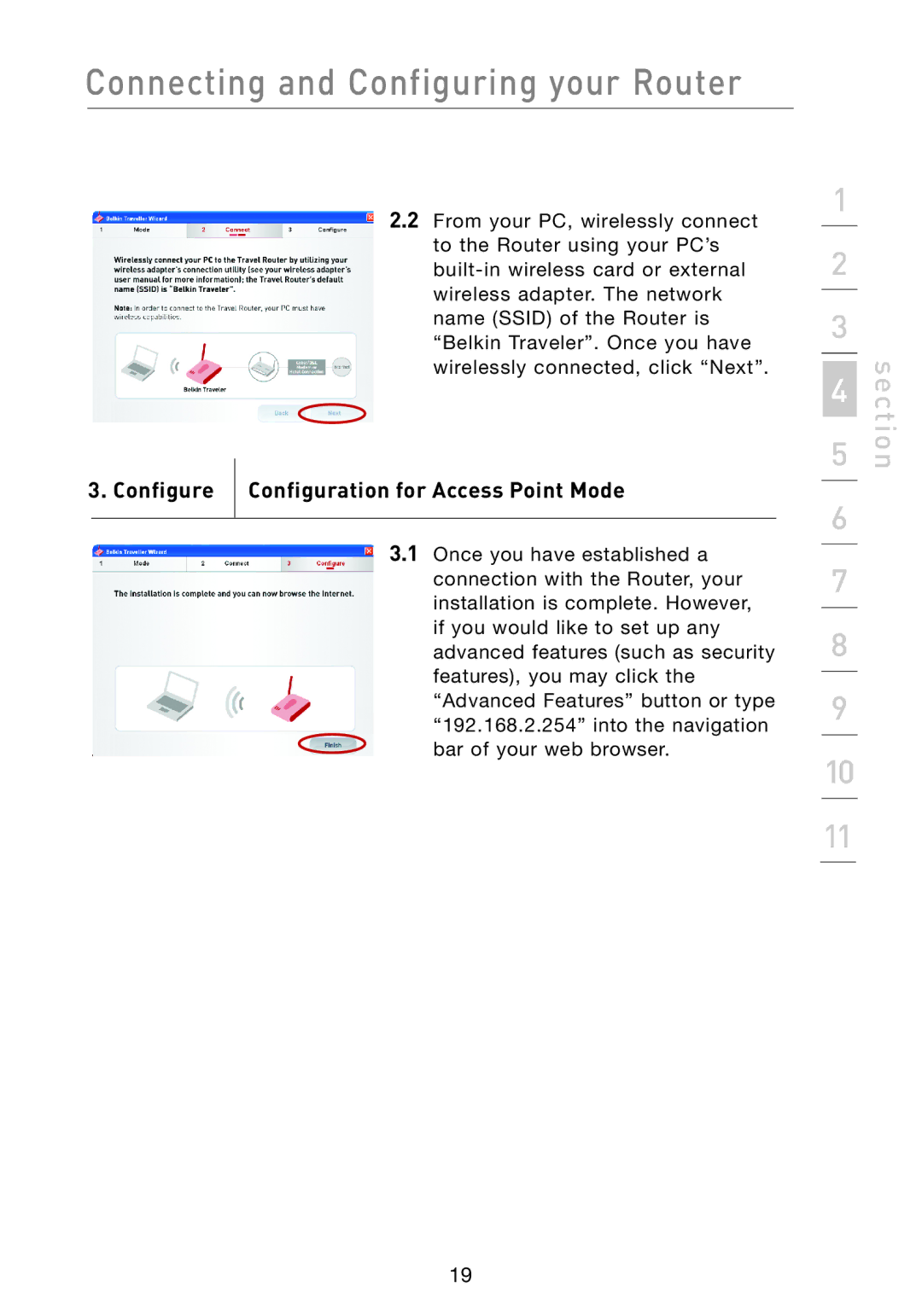 Belkin F5D7233 user manual Configure 