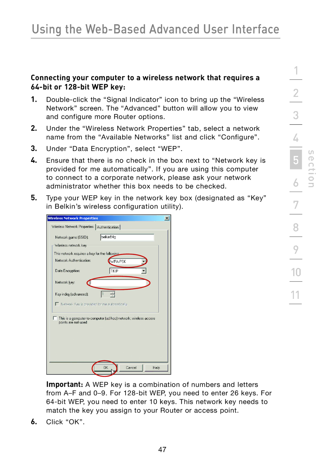 Belkin F5D7233 user manual Using the Web-Based Advanced User Interface 