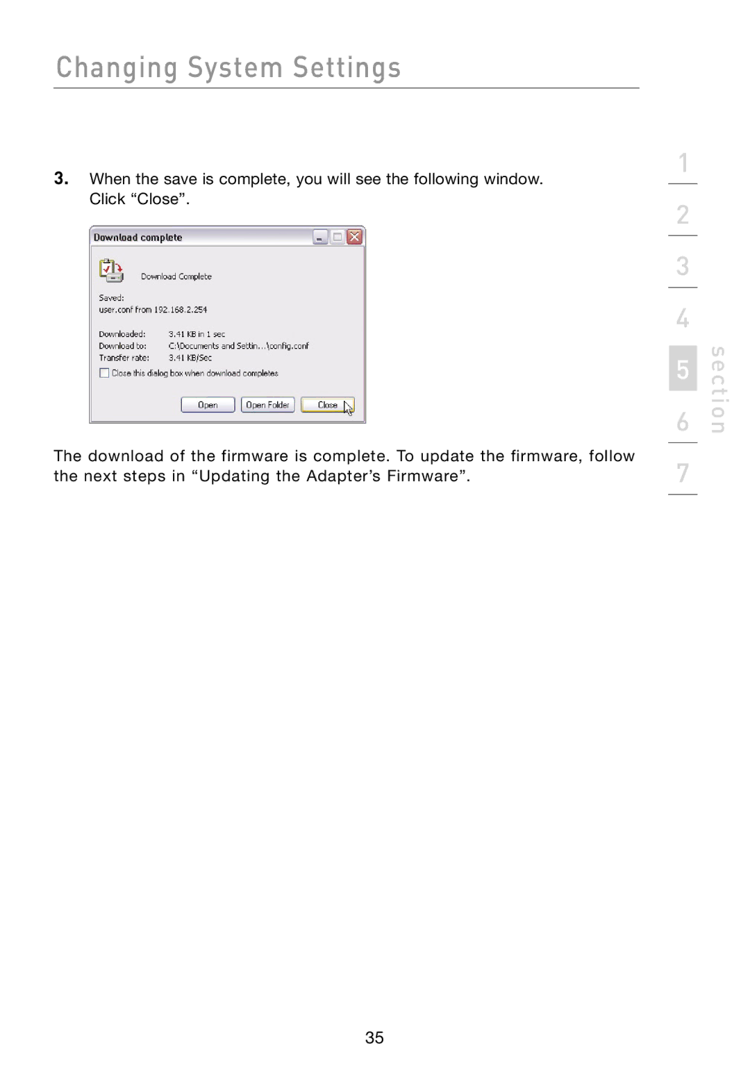 Belkin F5D7330 manual Changing System Settings 