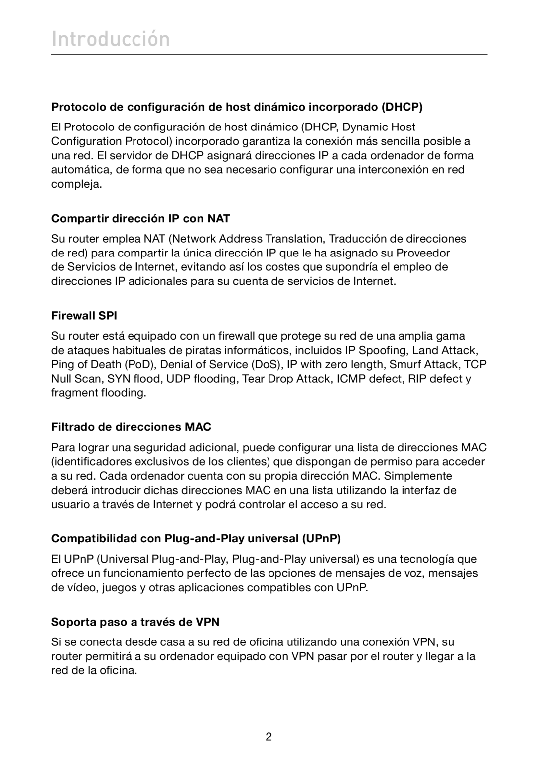 Belkin F5D7632EA4A user manual Introducción 