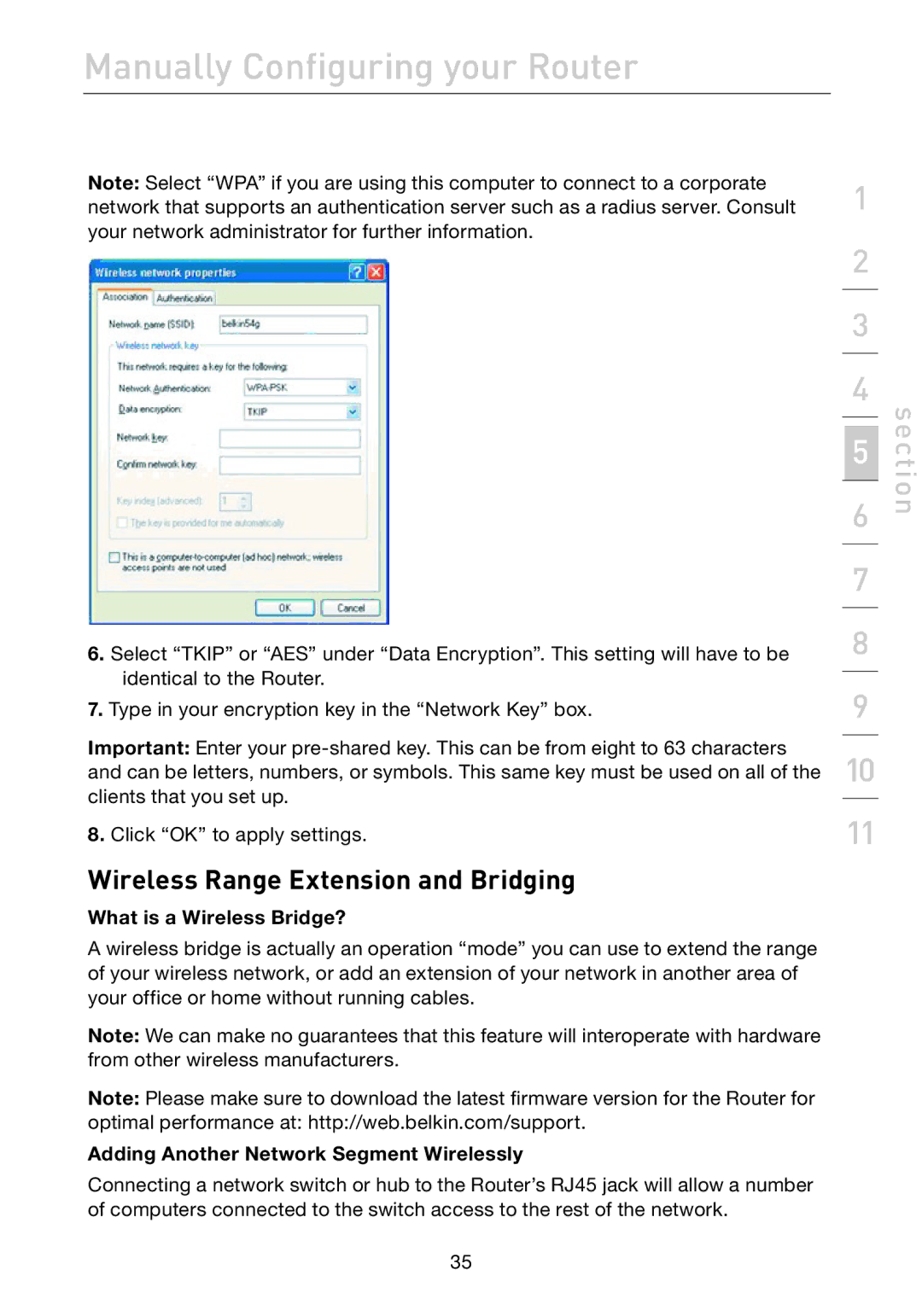 Belkin F5D7632EA4A user manual Wireless Range Extension and Bridging, What is a Wireless Bridge? 