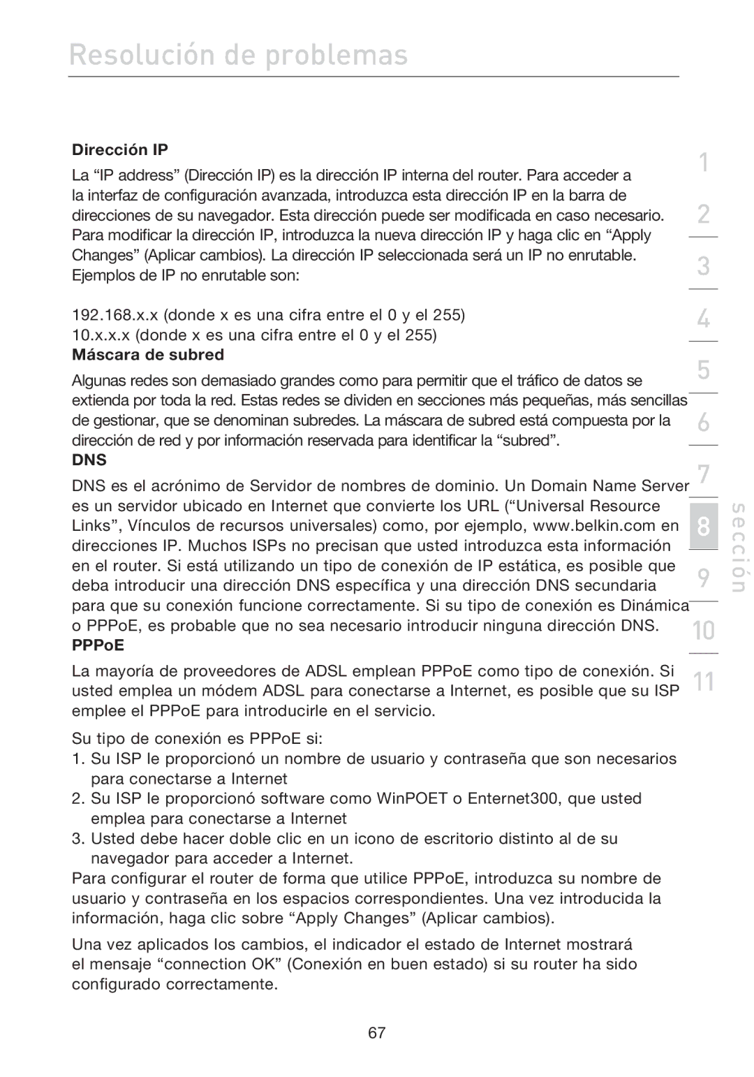 Belkin F5D7632EA4A user manual Dns 