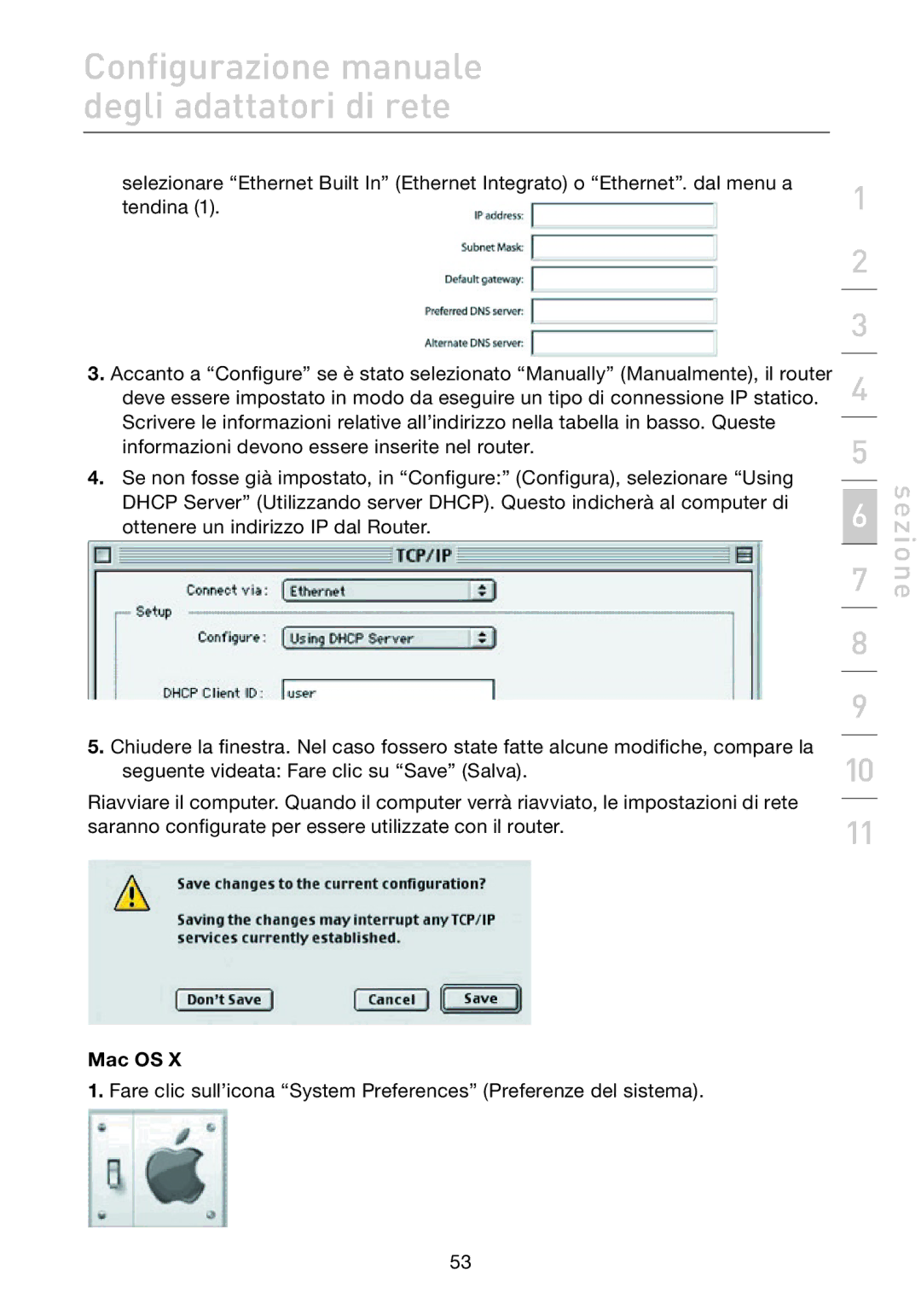 Belkin F5D7632EA4A user manual Sezione 