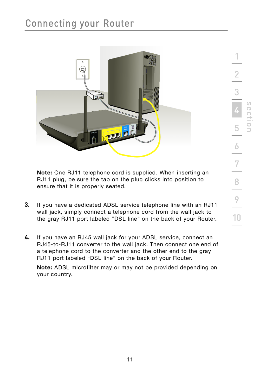 Belkin F5D7632UK4 user manual Section 